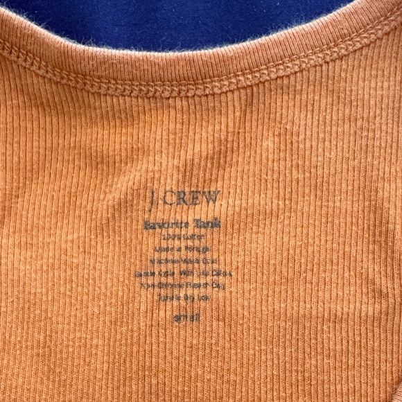 J. Crew Burnt Orange Ribbed Tank - Picture 2 of 2